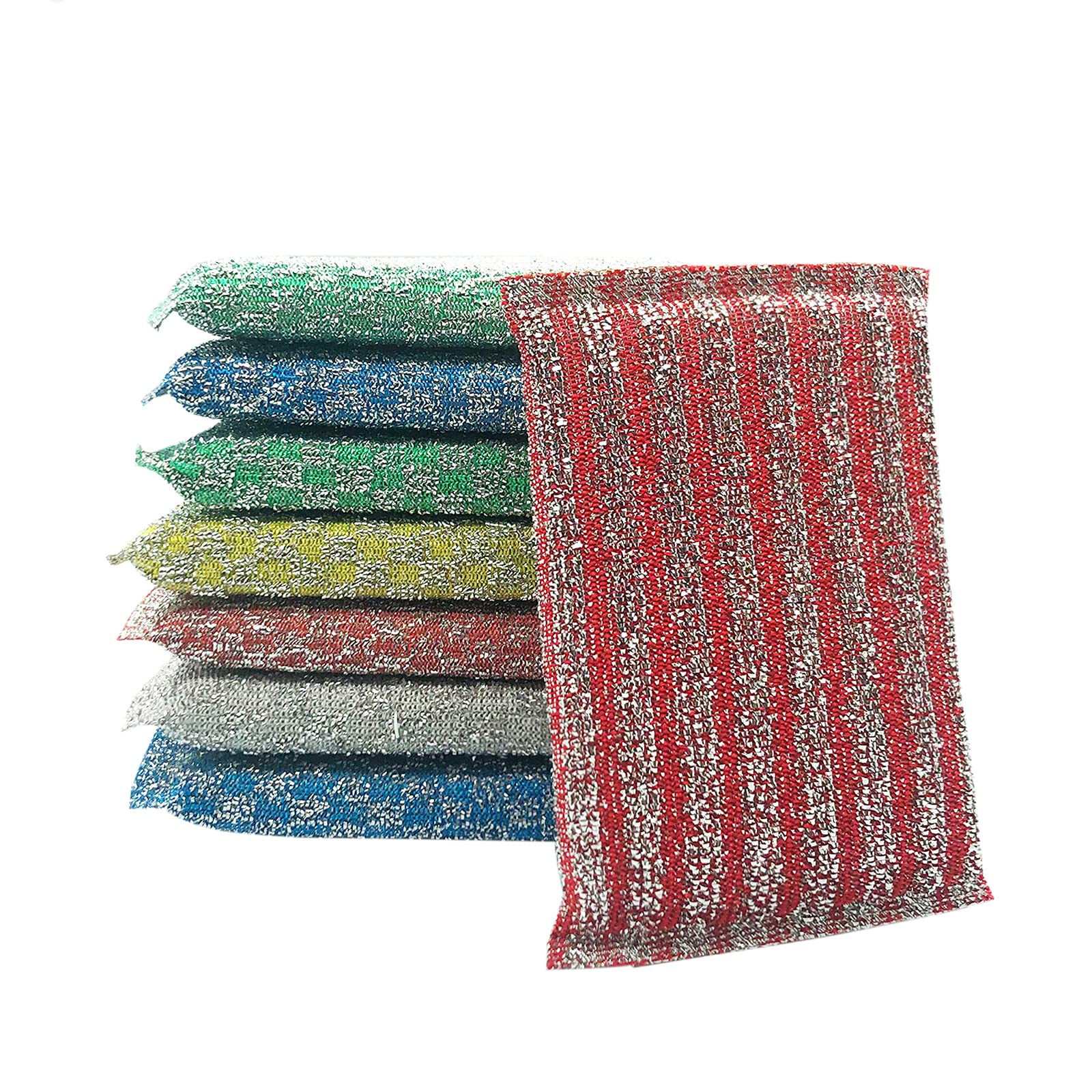 Heavy Duty Non-Scratch Kitchen Scrubbing Sponges - Fast Cleaning Sponge for Dishes, Pans & Cookware - Durable Scrubber for Sinks, Countertops & Stovetops
