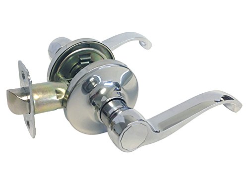 Polished Chrome Door Lever Handle - Entry, Privacy, Passage, Dummy & Deadbolt - 835CR (Hall & Closet No Lock) - Perfect for Bedrooms, Bathrooms & Interior Doors
