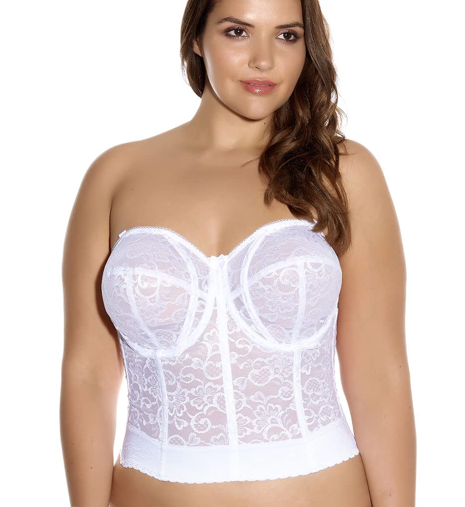 Goddess Women's Lace Bridal Bustier Bras - Sexy Corset Top for Wedding, Boudoir & Special Occasions