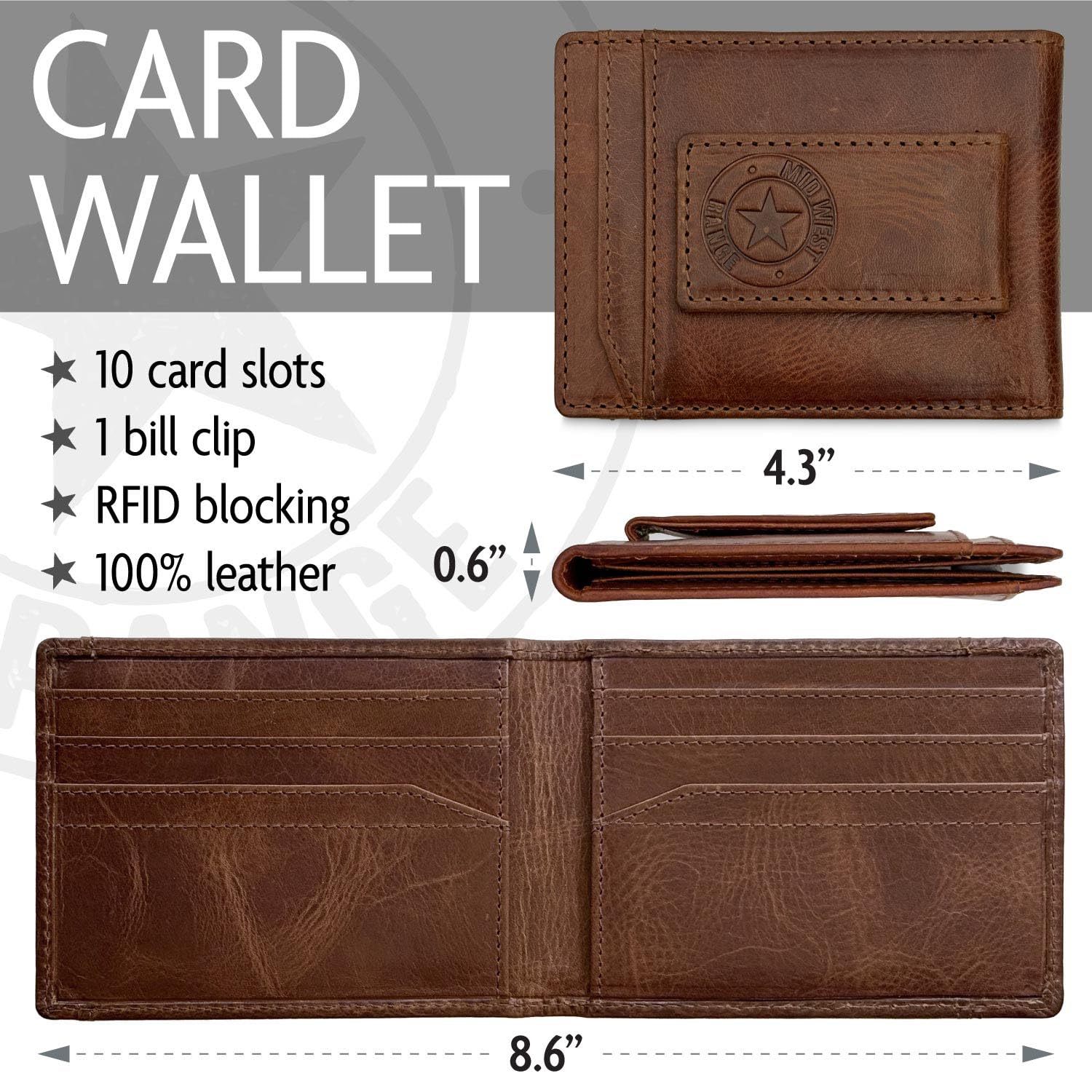 Patriotic American Flag Wallet for Men - RFID Blocking & 9 Card Slots with Super Strong Magnetic Money Clip - Slim Front Pocket Wallet Featuring 'IN GOD WE TRUST' - Perfect for Everyday Carry, Travel & Gifts