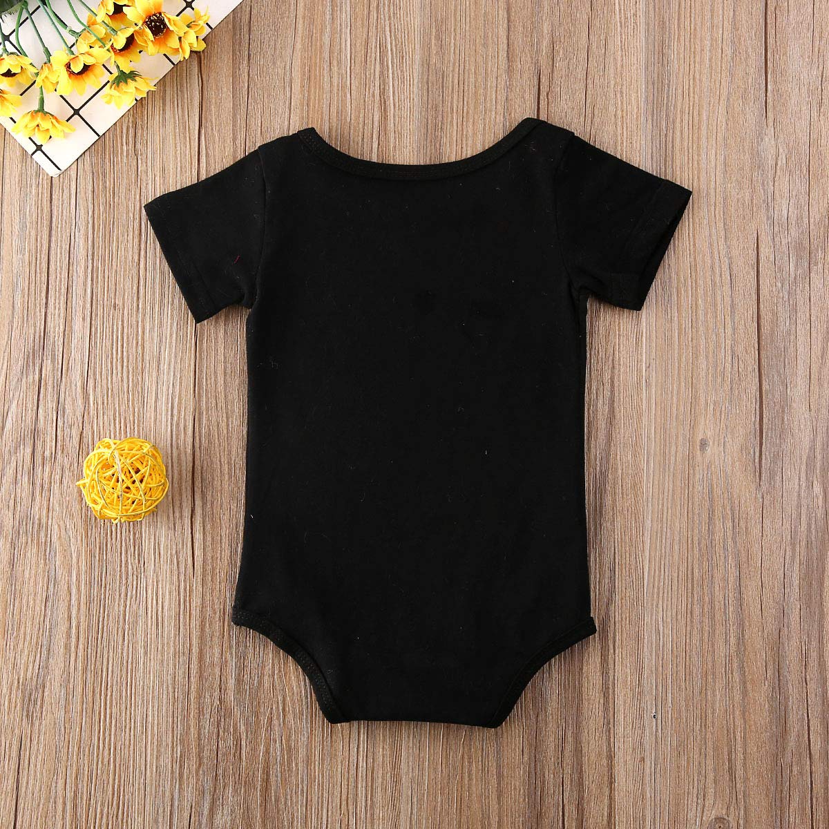 KMBANGI Newborn Baby Boy & Girl Cotton Romper Bodysuit - Cute Letter Print Short Sleeve Outfit for Summer | Perfect for Playdates, Photo Shoots & Everyday Wear