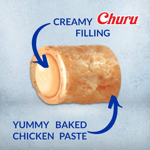 Inaba Churu Bites Chicken Recipe Creamy Purée Cat Treats - Grain-Free Soft Cat Snacks for Indoor Cats, Kittens & Senior Cats - Perfect for Training, Bonding & Hydration Boost