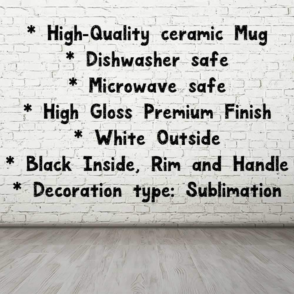 Funny Anxiety Self-Help Yoga Coffee Mug - White Outside Black Inside Ceramic 11oz | Motivational Quote for Stress Relief | Perfect for Yoga Lovers, Office & Home Use