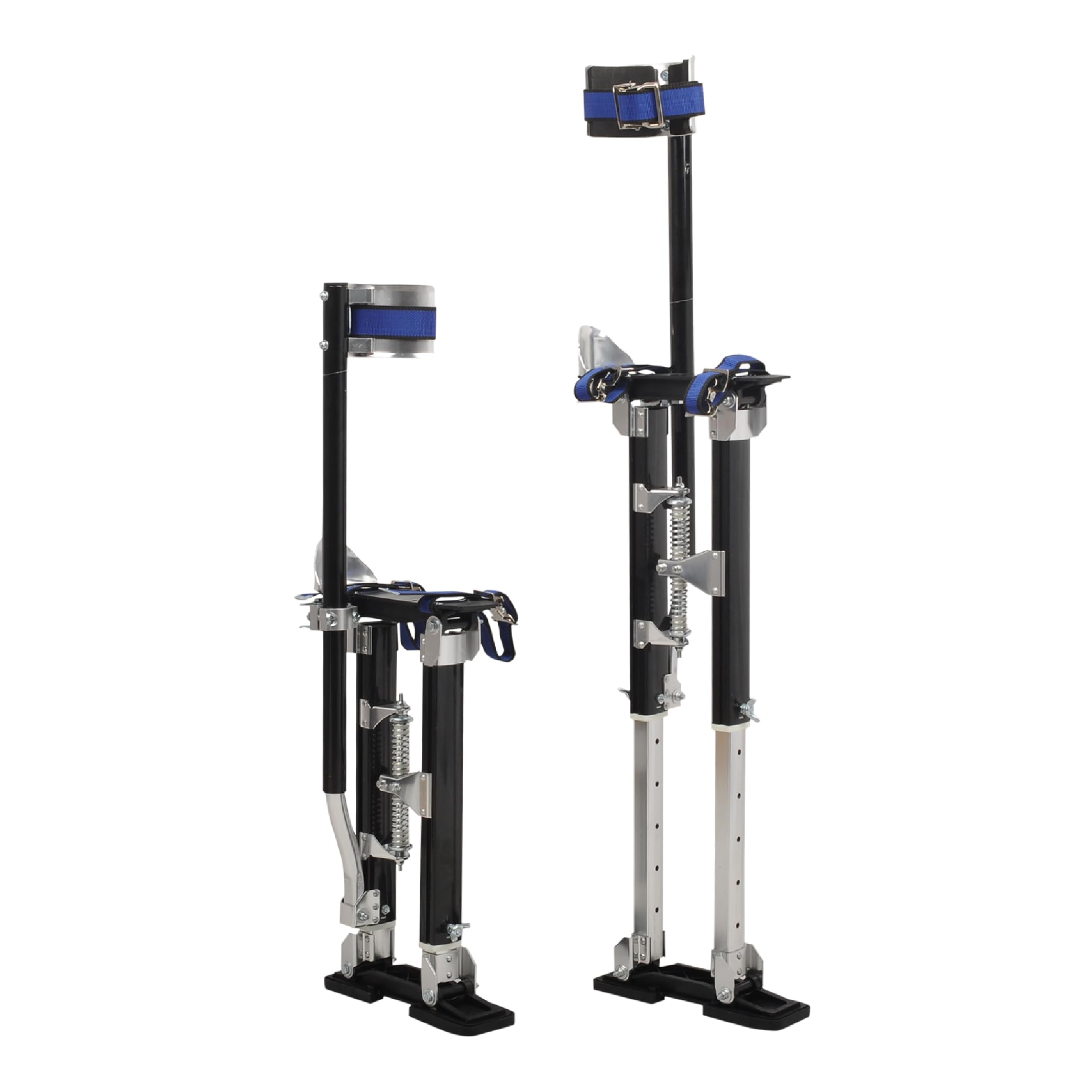 Adjustable Drywall Stilts for Adults 18-30 Inch Height - Lightweight Aluminum Painting Stilts for Professional Painters & Contractors - Perfect for Ceiling Work, Wall Painting & Construction Projects - Black