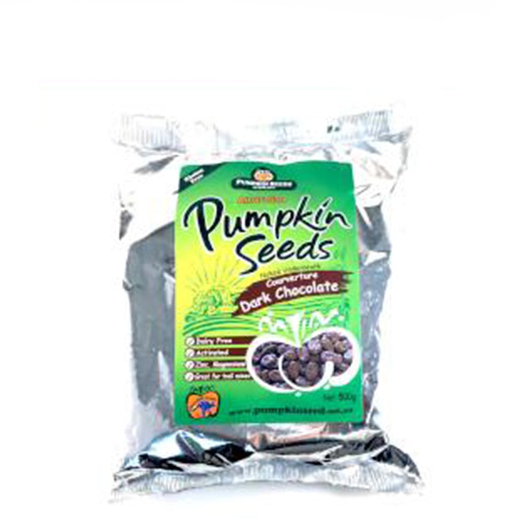 Organic Dark Chocolate Covered Pumpkin Seeds - Healthy Snack, Vegan, Gluten-Free - Perfect for Trail Mix, Baking & Desserts