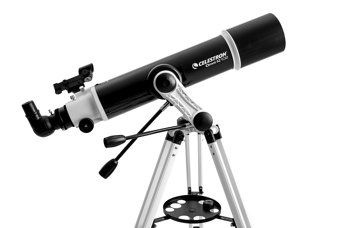 Omni AZ 102 Telescope with Smartphone Adapter & Bluetooth Remote - Portable Astronomy Telescope for Adults & Kids, Perfect for Stargazing, Moon Observation & Astrophotography
