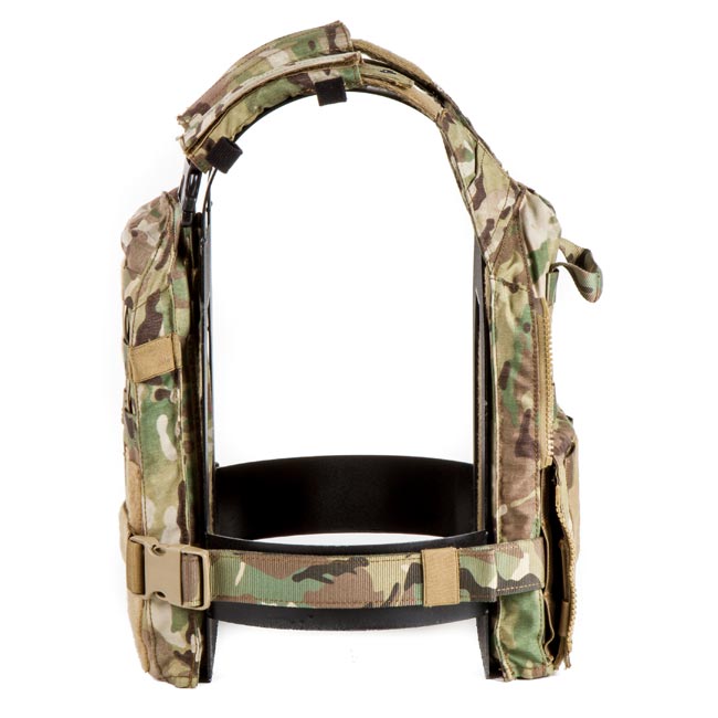 HRT RAC Plate Carrier Vest - Adjustable Tactical Body Armor for 10x12 & 11x14 Plates - Military & Law Enforcement Gear for Combat Training & Outdoor Survival