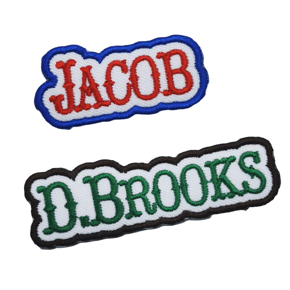 Custom Iron On & Sew On Patches - Personalized Western Font Badges for Jackets, Hats & Bags - Unique DIY Embroidered Appliques for Clothing & Accessories