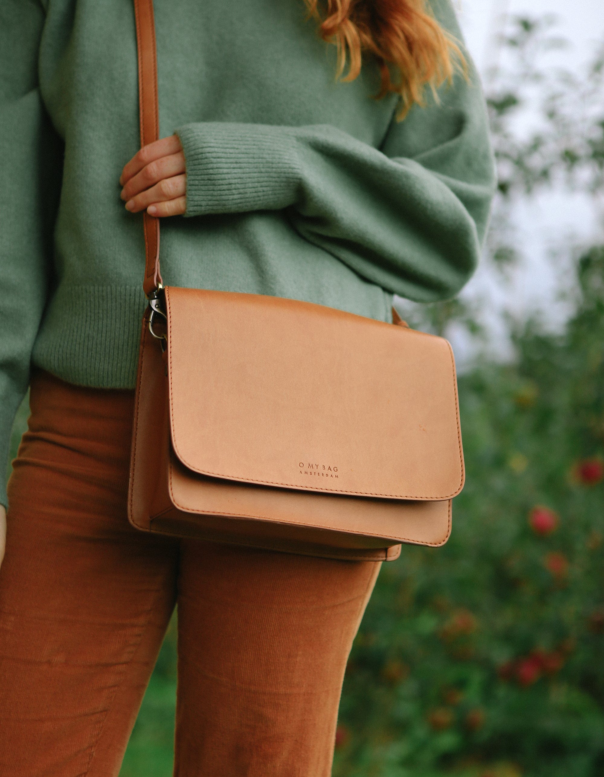 Audrey Vegan Leather Crossbody Bag for Women - Brown | Stylish & Eco-Friendly Apple Leather Handbag for Everyday Use, Travel & Shopping
