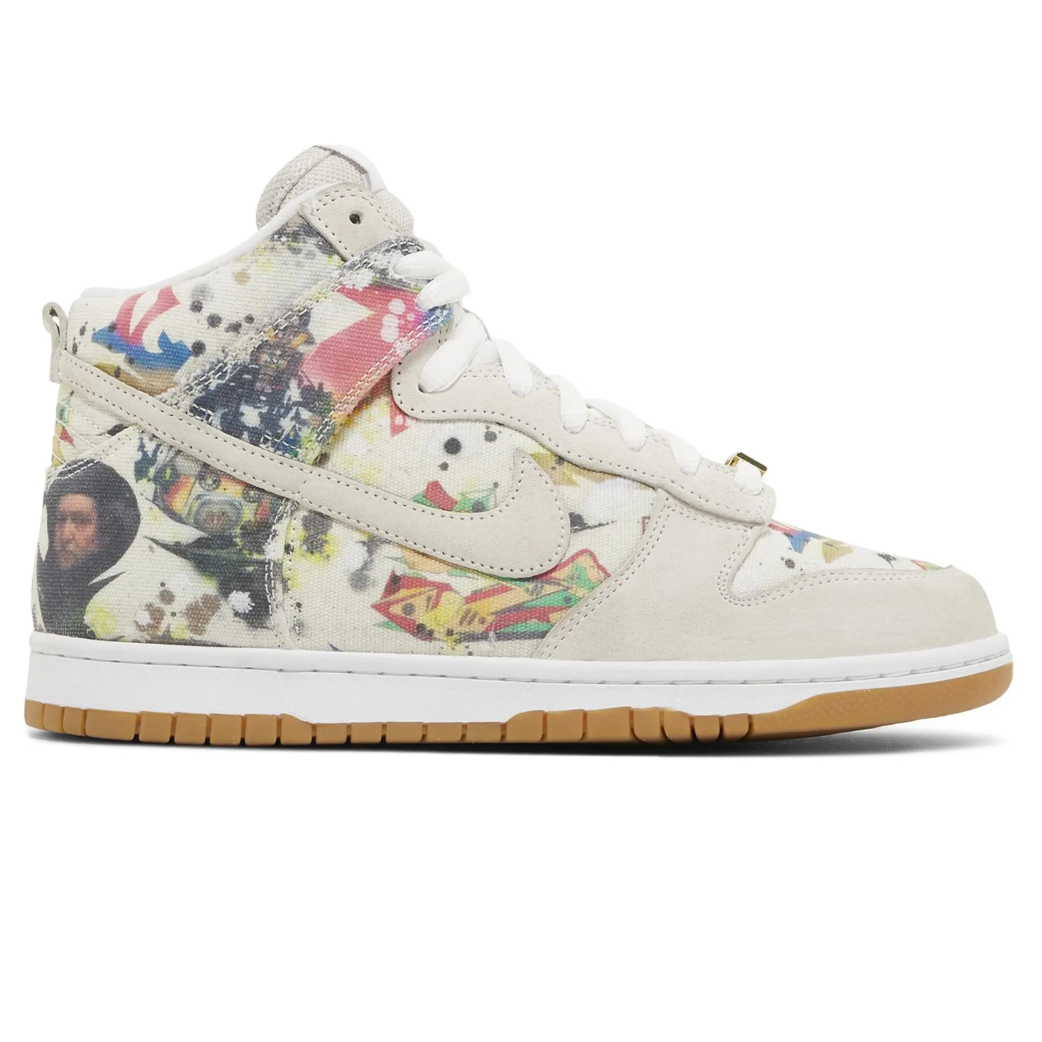 Supreme x Nike SB Dunk High Rammellzee Sneakers - Limited Edition Skate Shoes for Men & Women - Perfect for Streetwear Fashion & Skateboarding