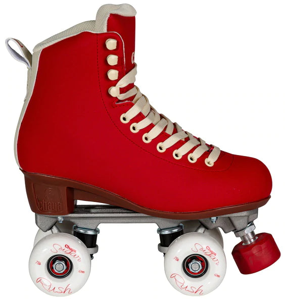 Chaya Melrose Deluxe Roller Skates for Women - Ruby Red Outdoor & Indoor Skates for Fitness, Rink & Street Skating
