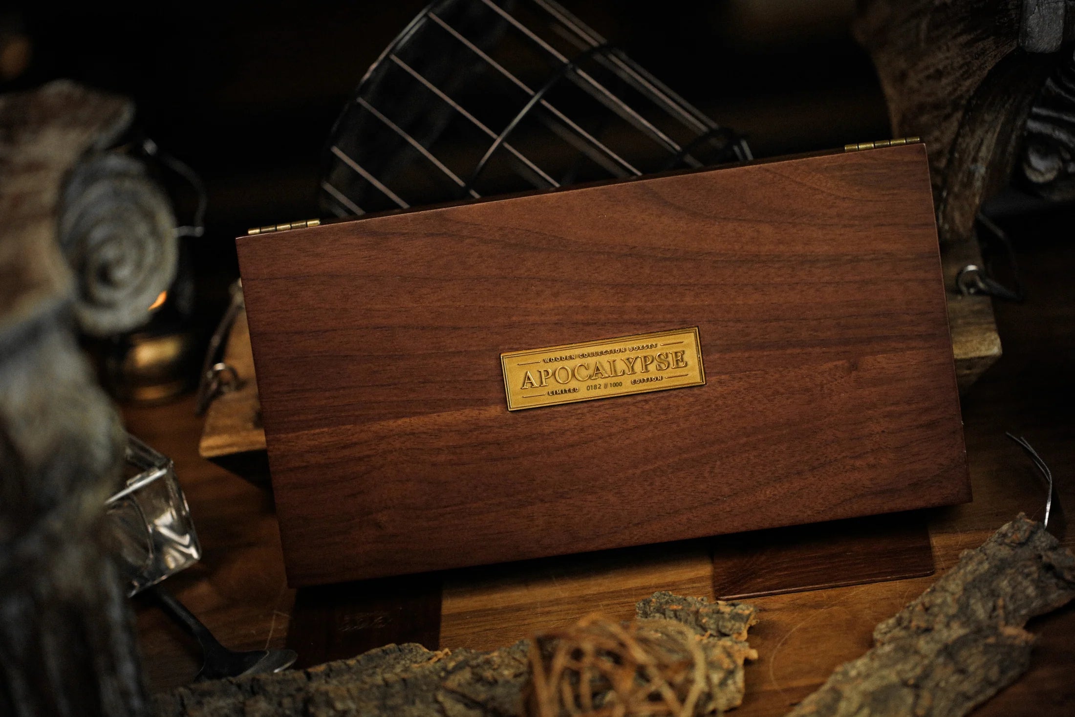 Apocalypse Bicycle Playing Cards - Premium Wooden Box Set | Unique Collectible Deck for Card Games, Magic Tricks & Poker Nights