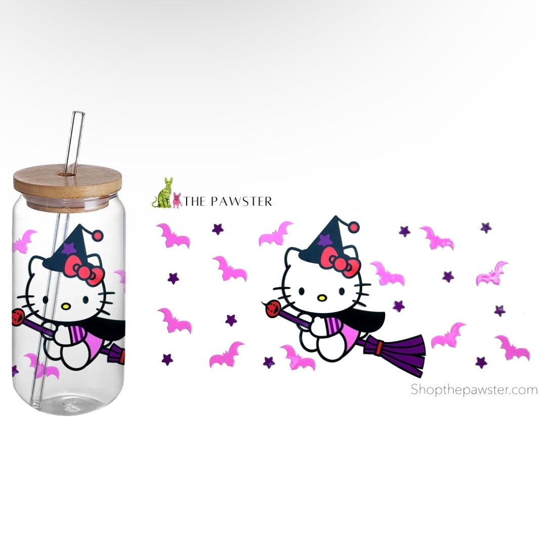 #119 Halloween Witch 16oz Tumbler Wrap - Spooky Cup Sleeve for Coffee, Tea & Cold Drinks - Perfect for Halloween Parties, Gifts & Themed Events