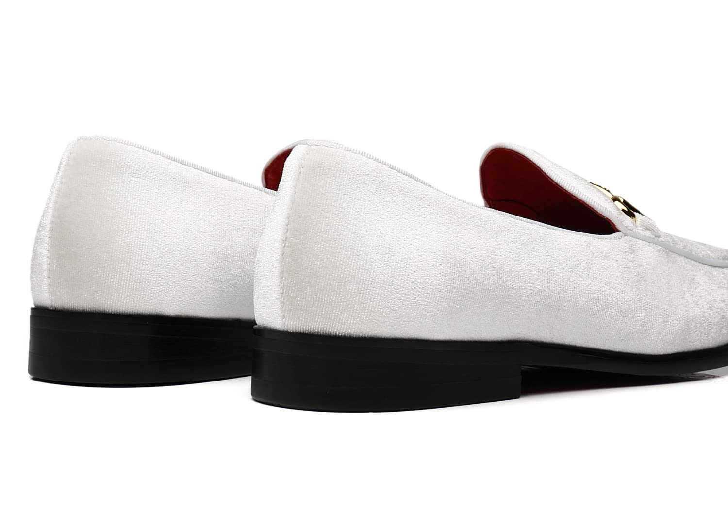 Men's Velvet Loafers - Comfortable Slip-On Dress Shoes for Wedding, Party, Prom & Homecoming - Elegant Formal & Casual Wear for Special Occasions