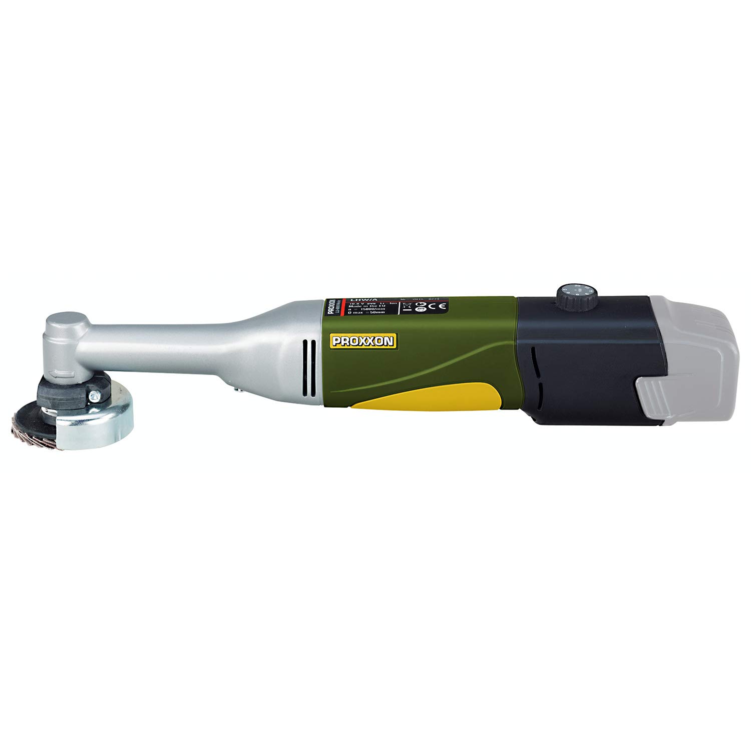 PROXXON 29817 Cordless Long Neck Angle Grinder LHW/A (Battery & Charger Not Included) - Perfect for DIY Projects, Metalworking, and Precision Grinding