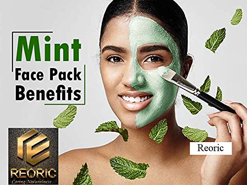 Organic Mint Powder for Face & Skin Care | 100% Pure Mentha Leaves Powder | Natural Face Pack & Exfoliator (100g) | Perfect for DIY Face Masks, Scrubs & Aromatherapy