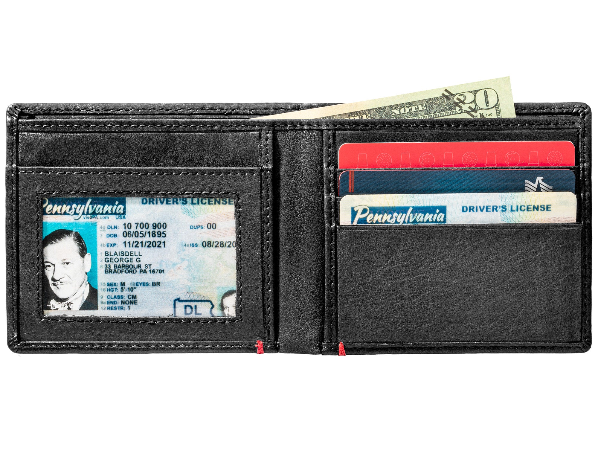 Vintage Zippo 1932 Replica Black Leather Wallet with Metal Plate Design - Perfect for Men's Everyday Carry & Gift Giving