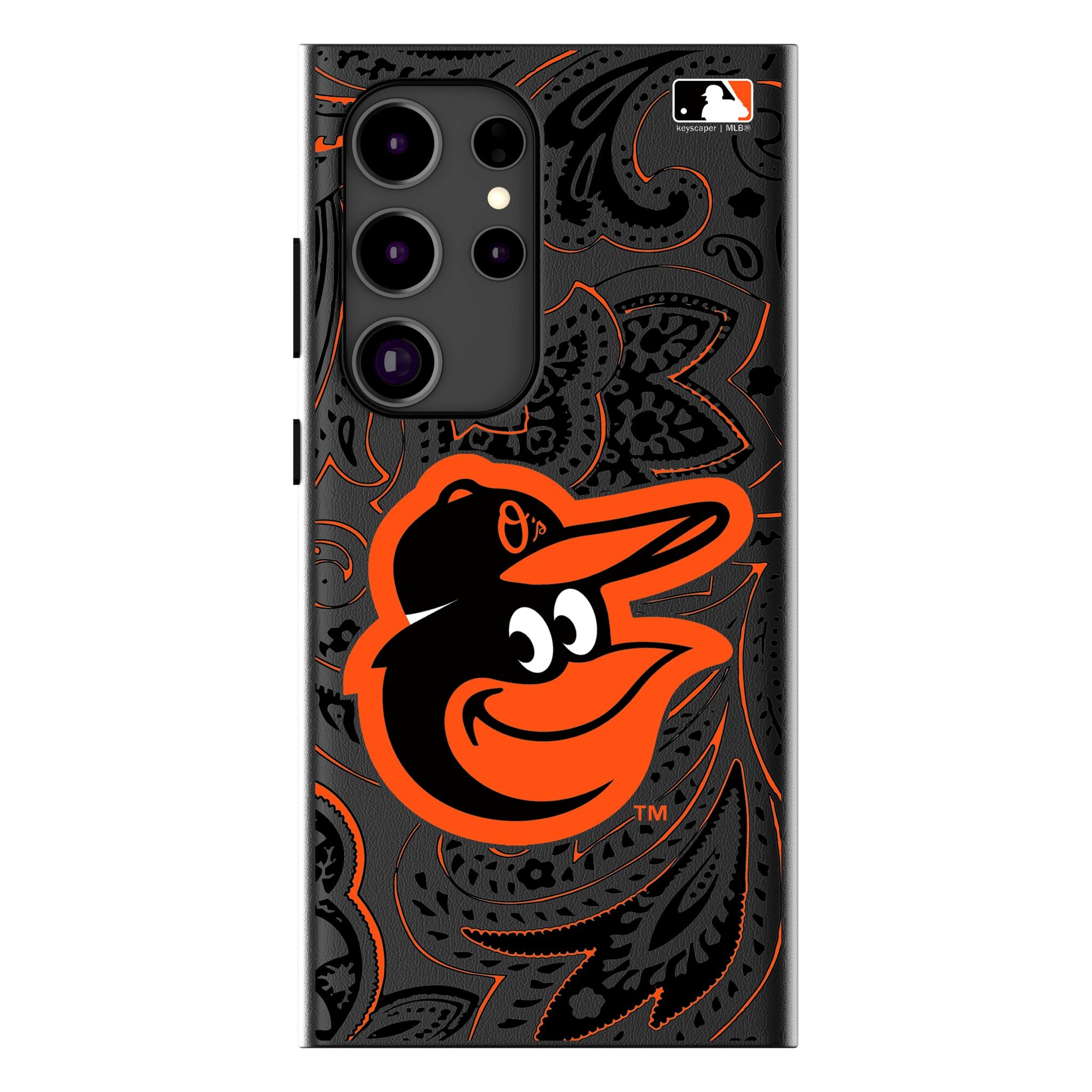 Baltimore Orioles Paisley MagSafe Compatible Phone Case for Samsung Galaxy S21/S22/S23 - Durable Protective Cover with Magnetic Attachment for Wireless Charging | Perfect for Baseball Fans & Game Day Outings