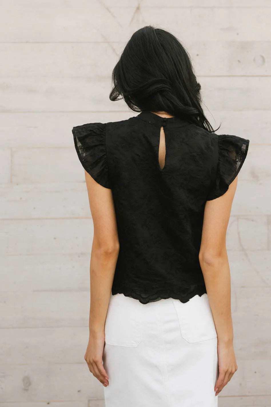 Fia Embroidered Blouse for Women - Elegant Black Embroidered Top | Perfect for Office Wear, Date Night & Special Occasions