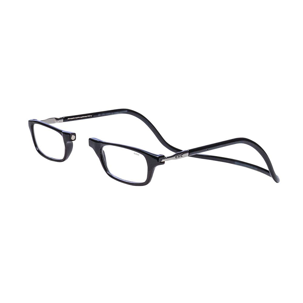 Clic Magnetic Reading Glasses - Computer Readers with Replaceable Lens & Adjustable Temples - Small/Medium Size - Perfect for Office Work, Reading & Screen Time