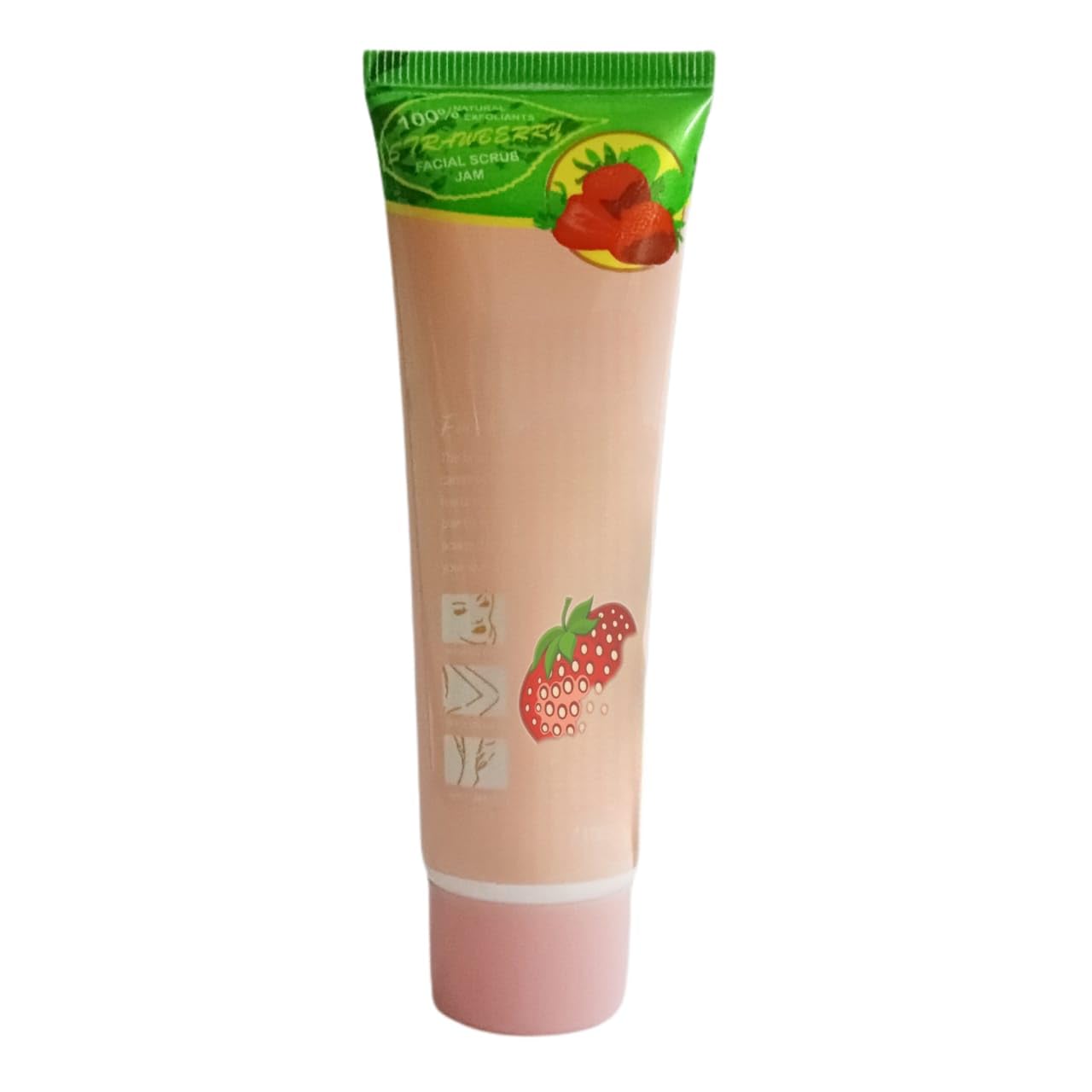 Exfoliating Face & Body Scrub Gel - Dead Skin Remover, Deep Cleansing with Cucumber, Papaya & Strawberry Extracts (100ml x 3 Pack) | Gentle Exfoliation for Smooth Skin - Perfect for Daily Skincare Routine & Spa Treatment at Home