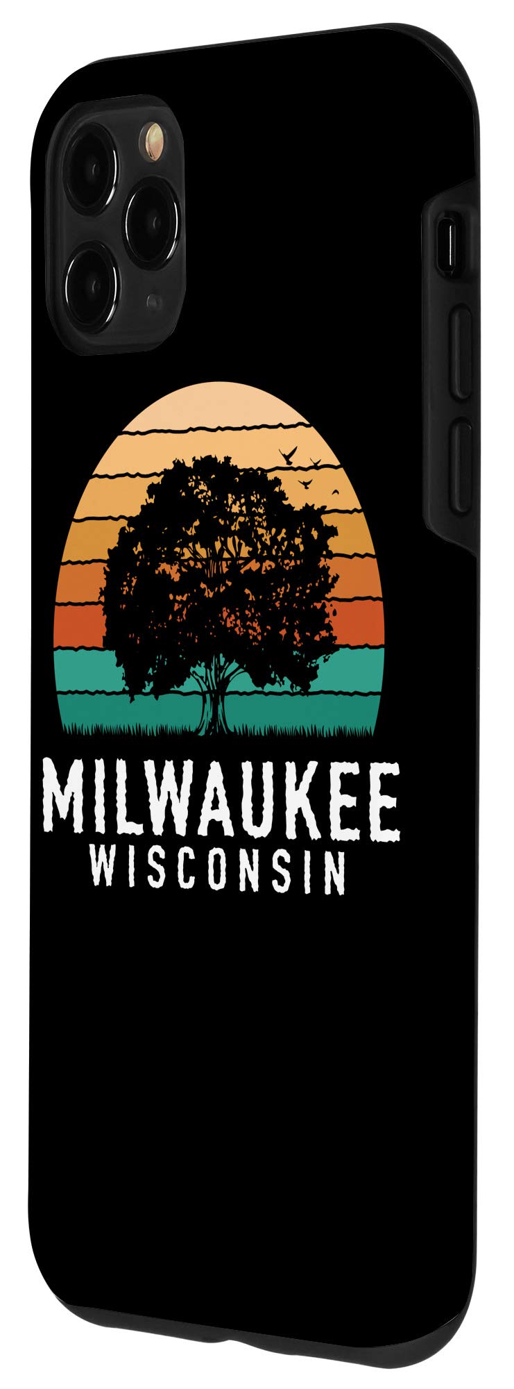 iPhone 11 Pro Max Case - Milwaukee Vintage Sunset Wisconsin Souvenir Phone Cover | Durable Protection for Travel & Everyday Use