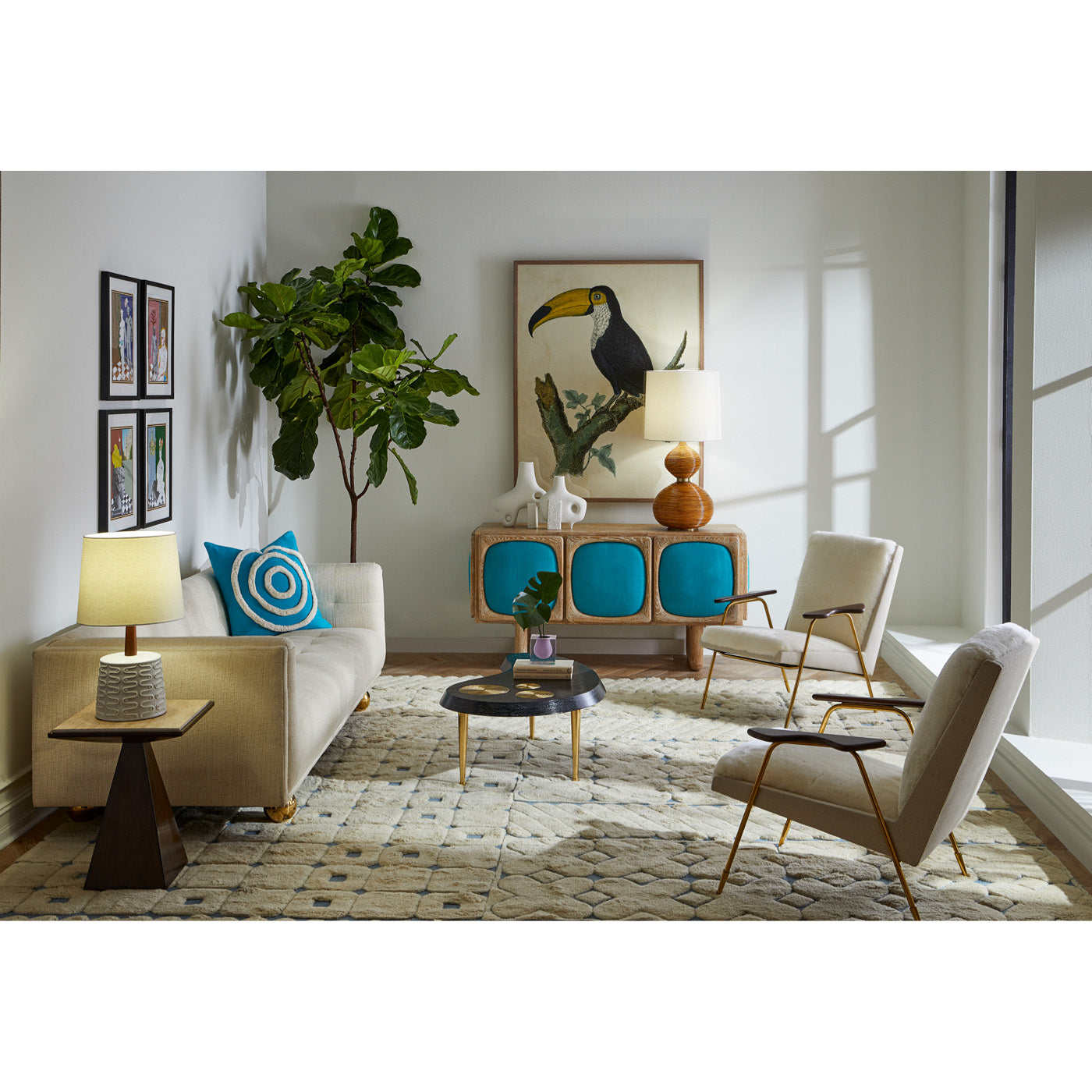 Malmo Hand Knotted Rug - Premium Wool Area Rug for Living Room, Bedroom & Dining Room - Soft & Durable Home Decor