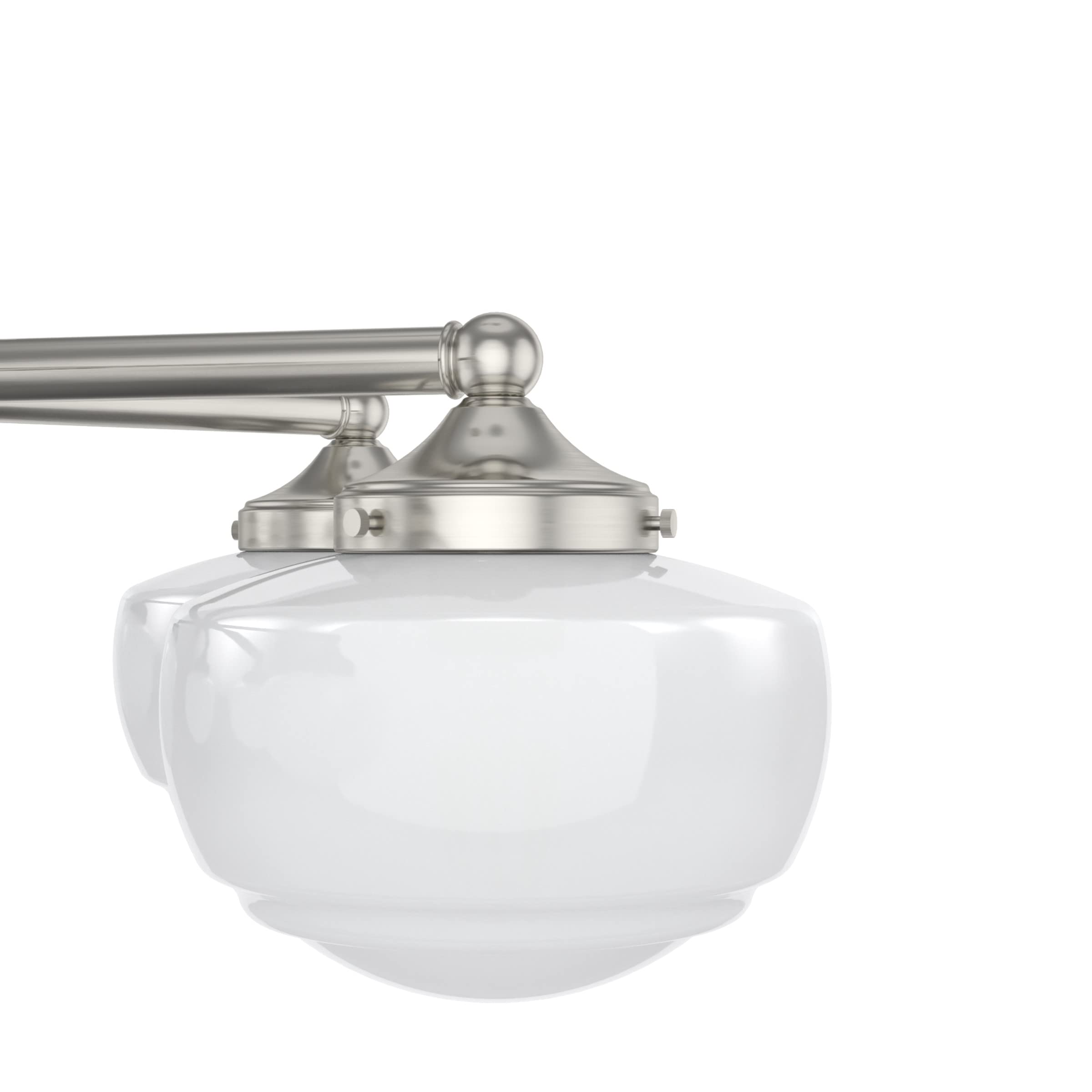 Hunter Fan Company 19062 Saddle Creek 5-Light Chandelier in Brushed Nickel - Elegant Ceiling Light Fixture for Dining Room, Living Room & Bedroom