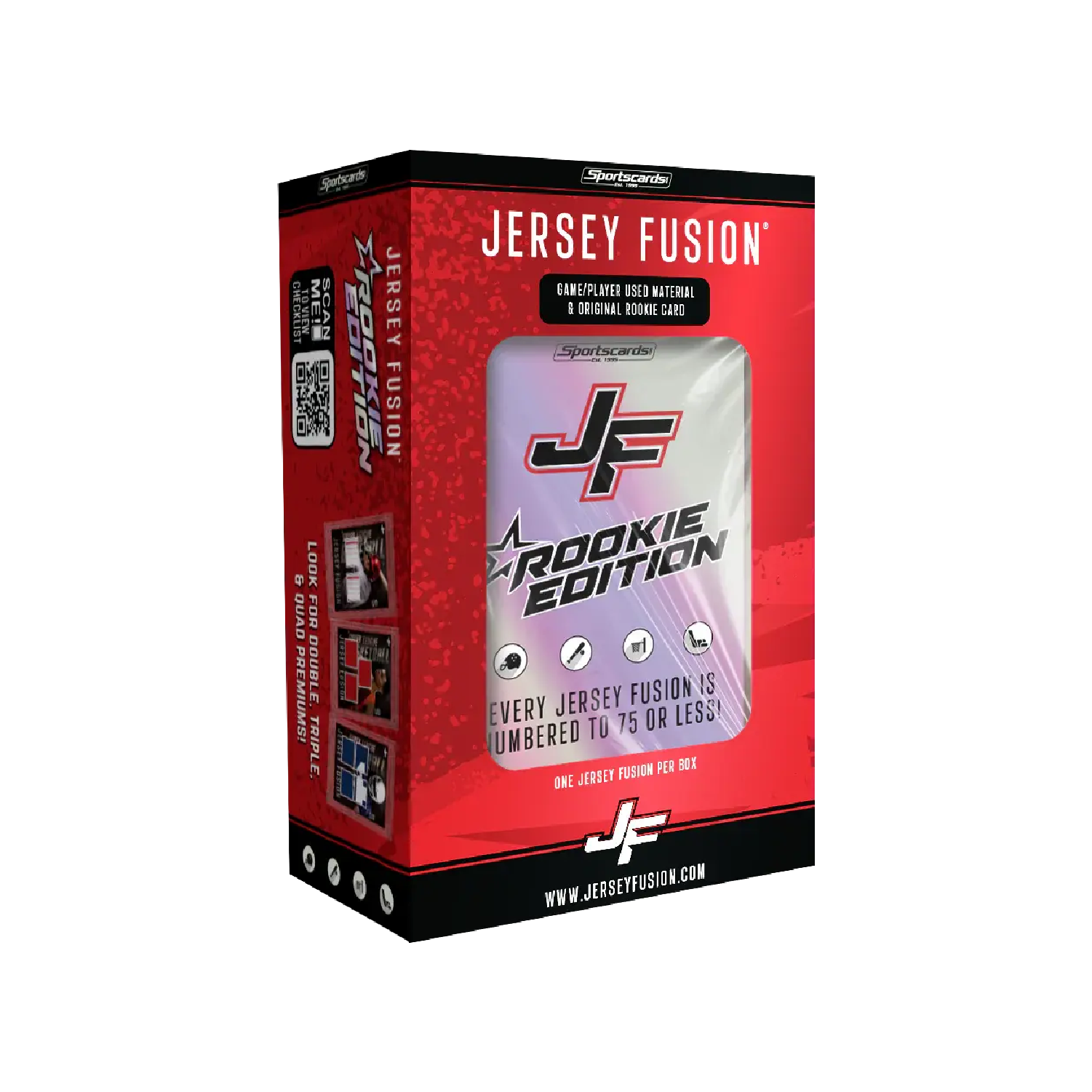 Jersey Fusion Rookie Edition Sealed Box - Authentic Collectible Sports Trading Cards for Beginners - Perfect for Collectors, Gifts, and Fantasy Sports Enthusiasts