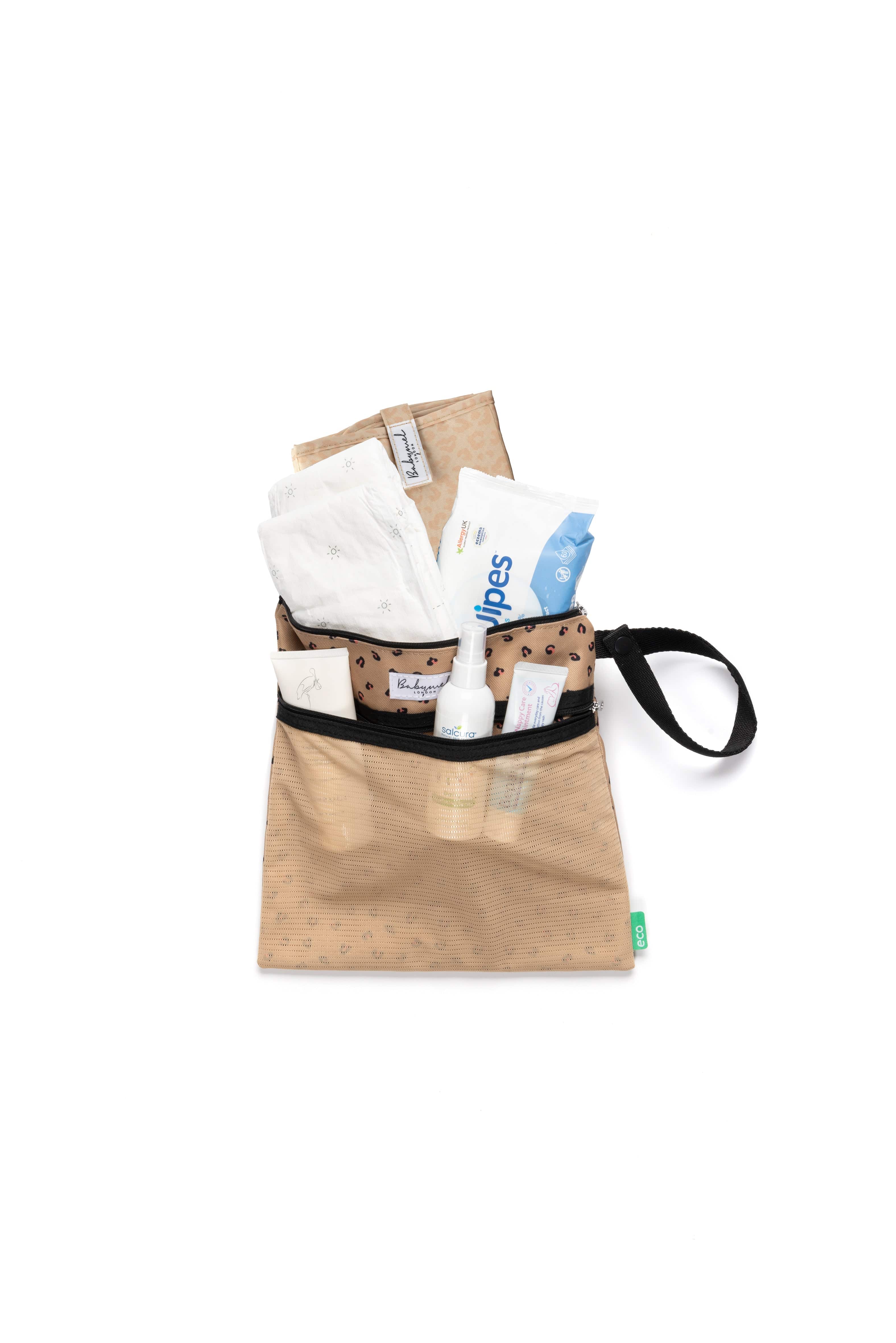 Babymel Eco-Friendly Wet Bag & Change Pouch Set for Babies - Waterproof Diaper Clutch, Swim Essentials Organizer for Travel, Daycare & Pool Days