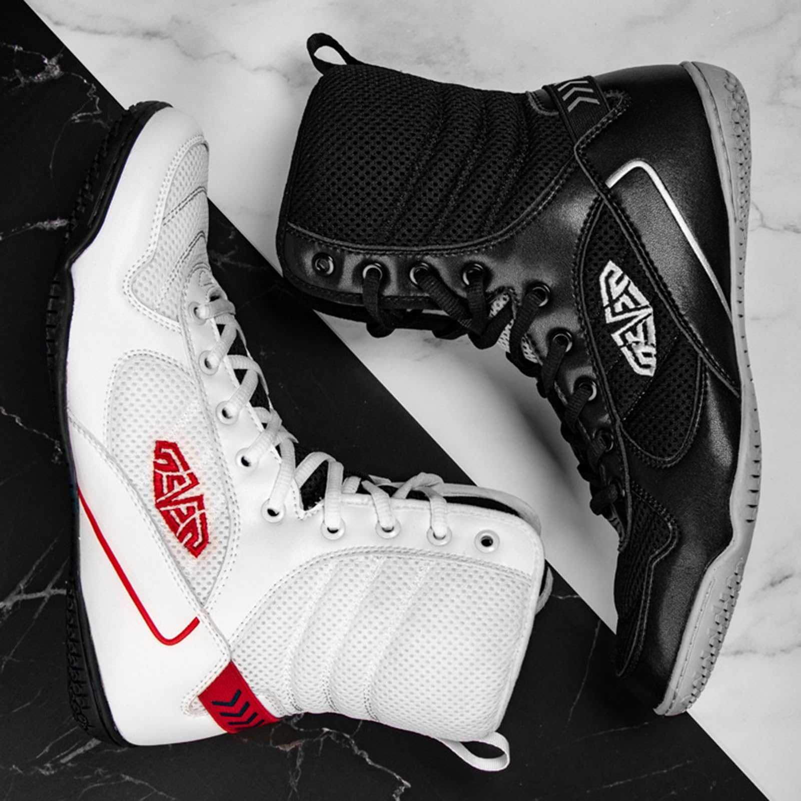 Men's & Women's Wrestling Shoes - High Top Breathable Boxing & Bodybuilding Shoes - Lightweight, Anti-Slip, Wear-Resistant - Unisex Design for Gym, Training & Sports