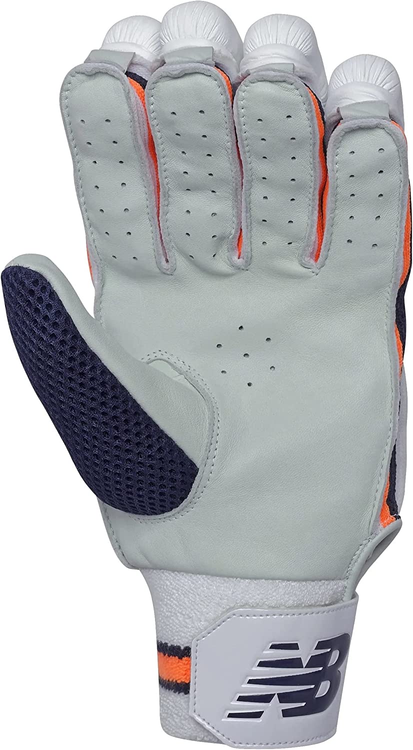 New Balance DC 1080 Junior/Youth Cricket Batting Gloves - Lightweight Protective Gear for Young Cricket Players - Perfect for Practice & Matches