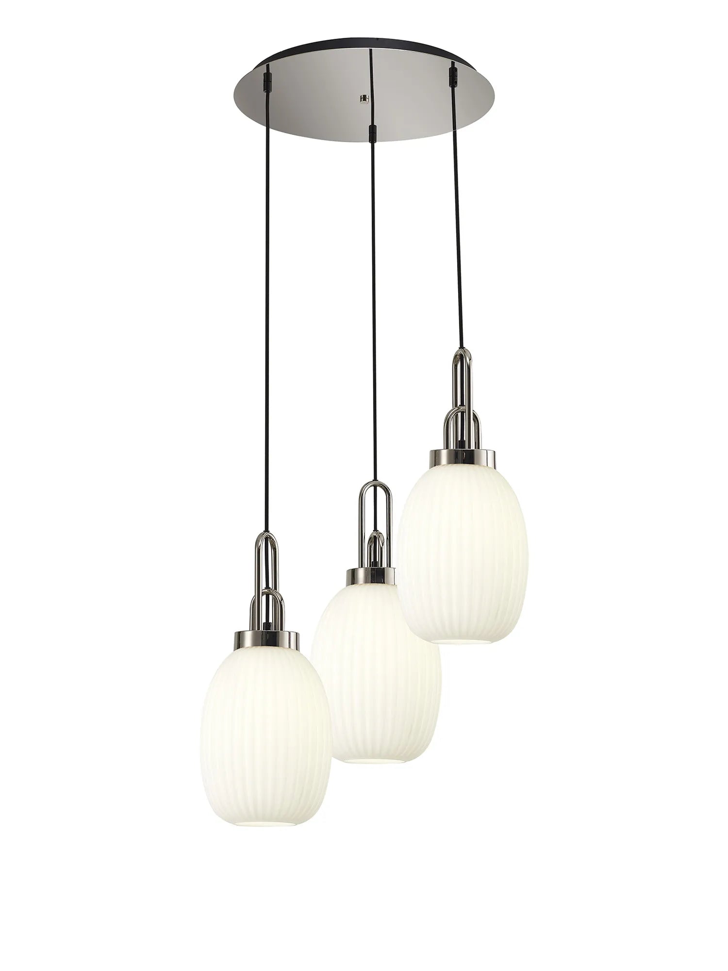 Stylish Cadiz 3-Light Cluster Pendant - Modern Ceiling Lighting Fixture for Dining Room, Kitchen Island & Living Room Decor