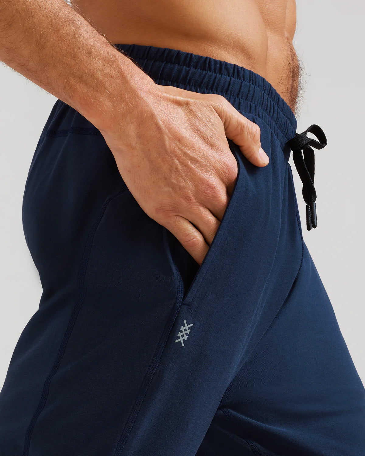 Rhone Men's Atmosphere Midweight Joggers - Comfortable Athletic Pants for Running, Gym & Lounge - Navy Blue Workout Sweatpants
