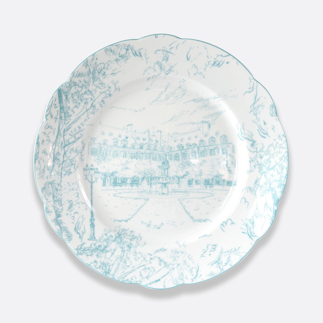 Elegant Tout Paris Dinner Plates Set of 6 - Premium Porcelain Plates for Fine Dining, Dinner Parties & Home Decor | Dishwasher & Microwave Safe