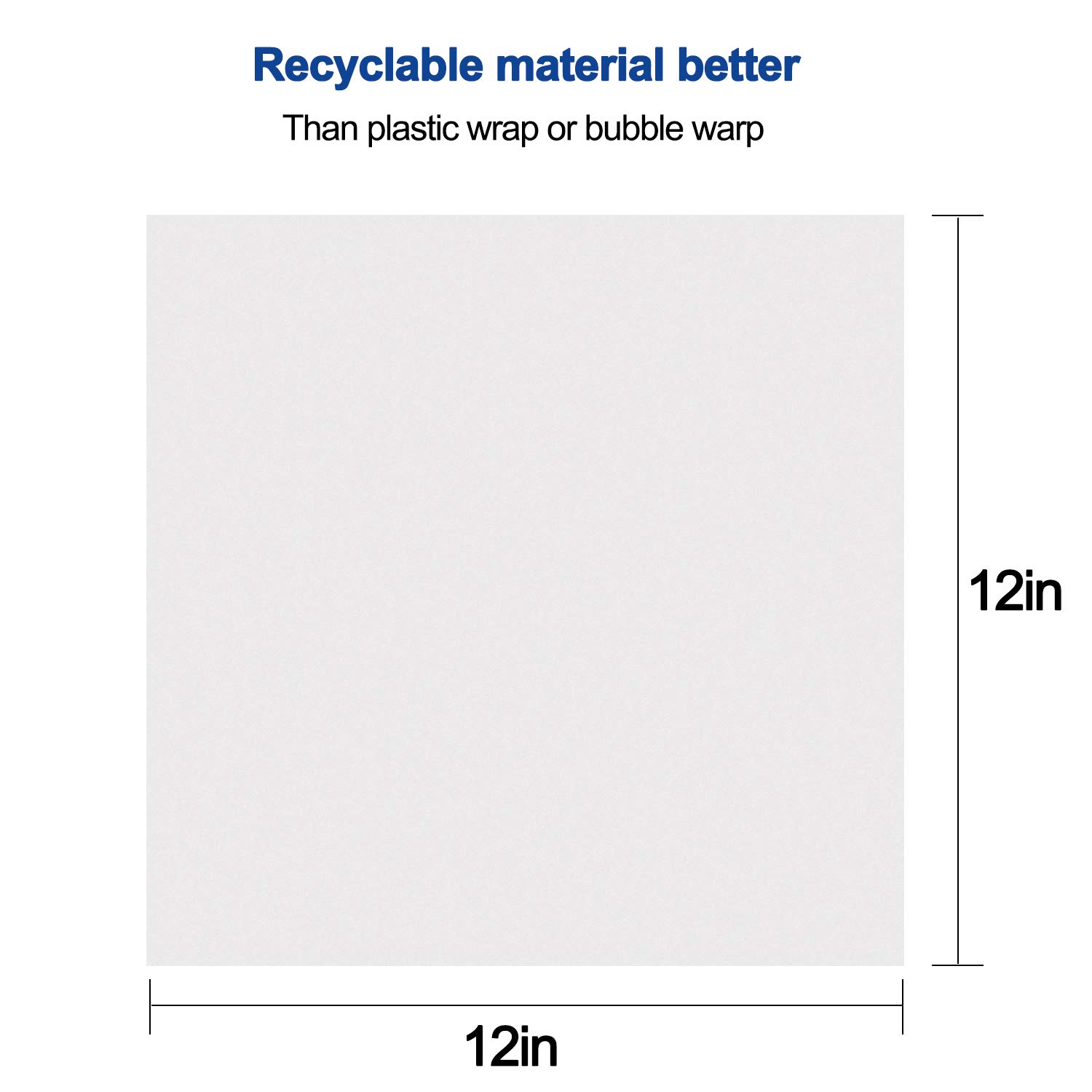 12x12 Inch Packing Paper - 300 Sheets Blank Newsprint for Moving, Packing, Boxing, DIY | Unprinted Clean Wrapping Paper for Transporting & Protecting Fragile Items | Ideal for Home Moving, Gift Wrapping & Crafts