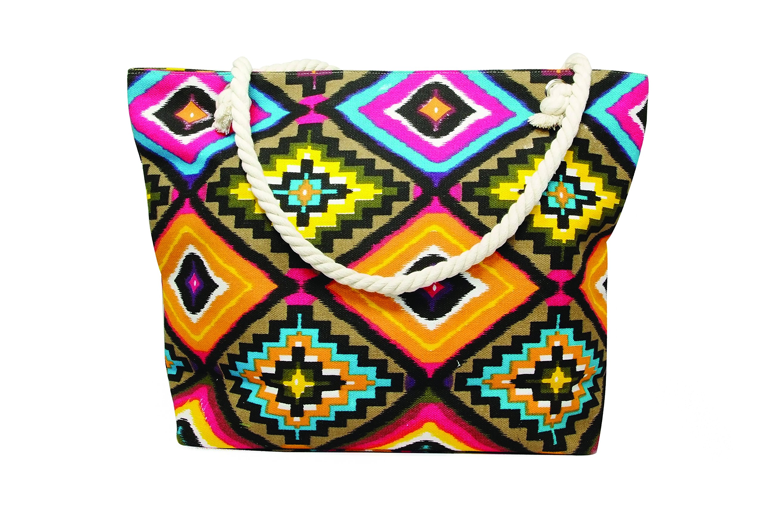 Nupouch Inca Tote Handbag for Women - Large Size, Red & Black Crossbody Bag - Perfect for Work, Travel & Everyday Use