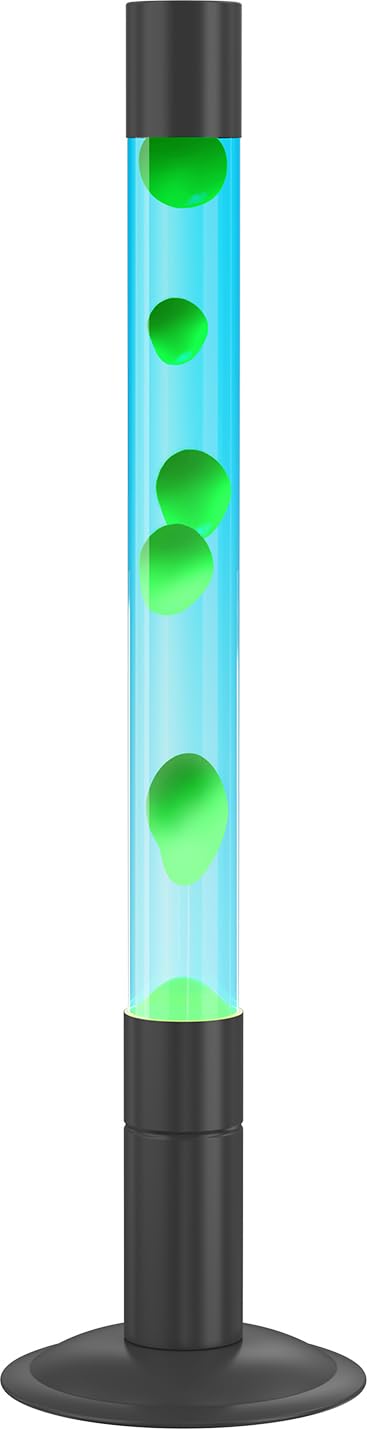 30-Inch Liquid Motion Lamps - Soothing Magma Lamp for Home & Office Decor, Relaxing Mood Light for Living Room, Bedroom, Meditation & Stress Relief (Blue Water with Green Wax)