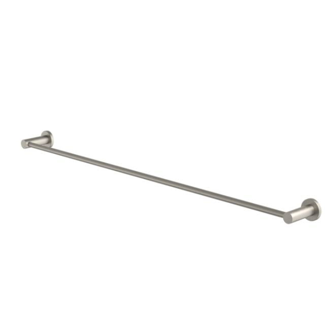 Caroma Liano II 32-Inch Single Towel Rail in Brushed Nickel Finish - Modern Bathroom Towel Holder for Spa, Hotel & Home Decor