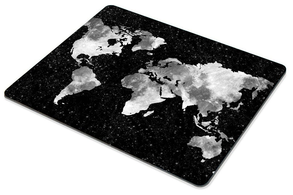 Custom World Map Silhouette Gaming Mouse Pad - Non-Slip Thick Rubber Base, Extra Large Mouse Mat for PC, Laptop & Office Desk | Perfect for Gamers, Programmers & Home Office Setup