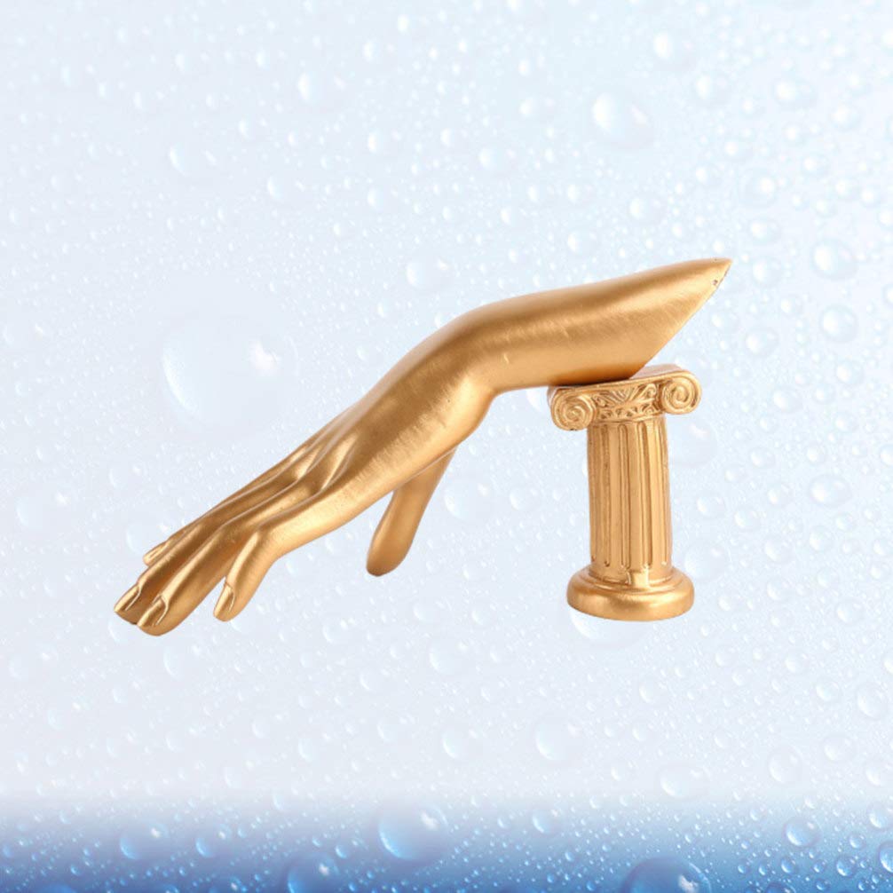 Hemobllo Jewelry Display Stand - Golden Resin Hand-Shaped Bracelet, Ring & Watch Holder for Jewelry Organization | Perfect for Boutique, Home Decor & Retail Store Displays