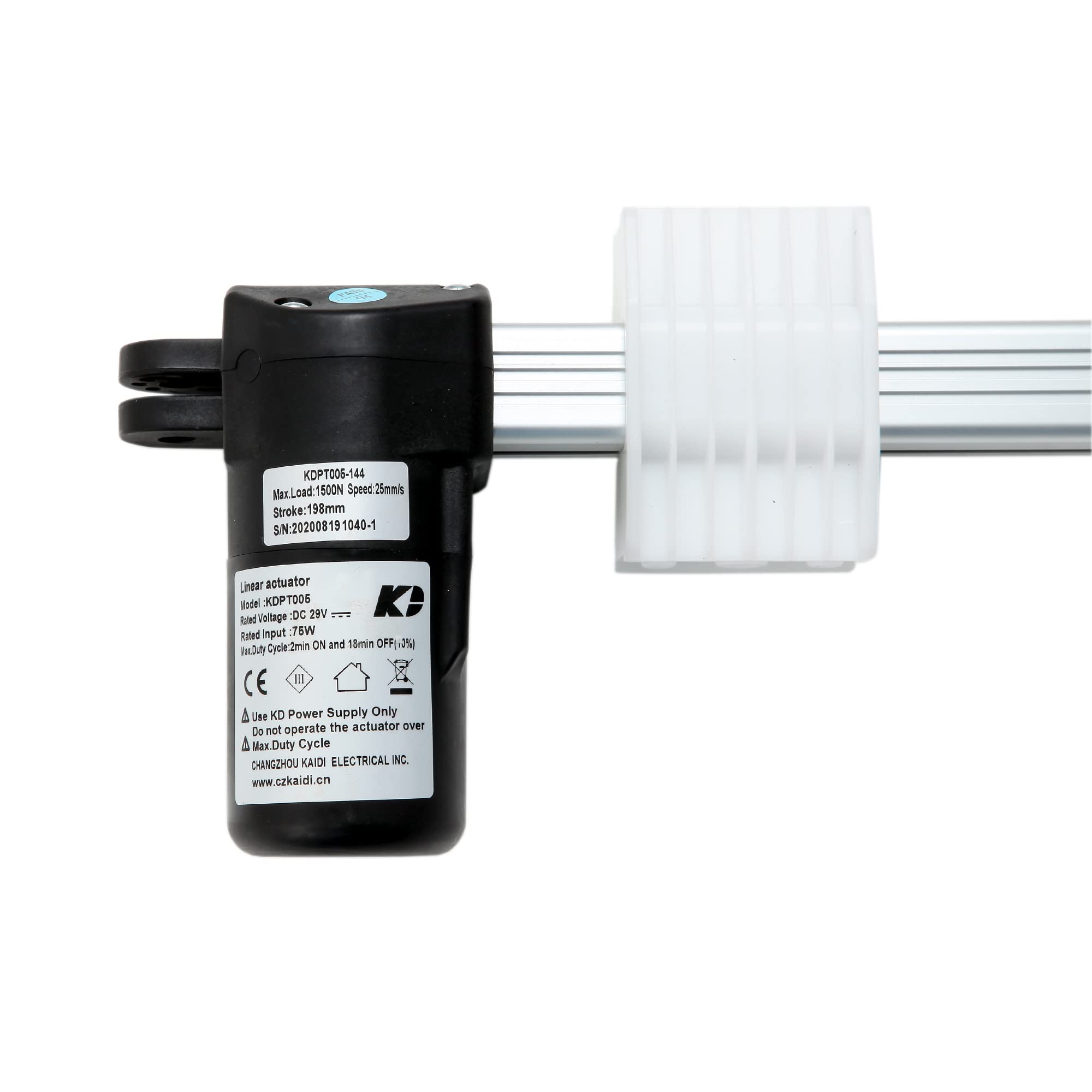 Kaidi KDPT005-144 Linear Actuator Motor - Heavy Duty 12V DC Electric Actuator for Power Recliner Lift Chairs, Sofa, Hospital Beds & Home Furniture Replacement - Perfect for Elderly Care & Mobility Assistance
