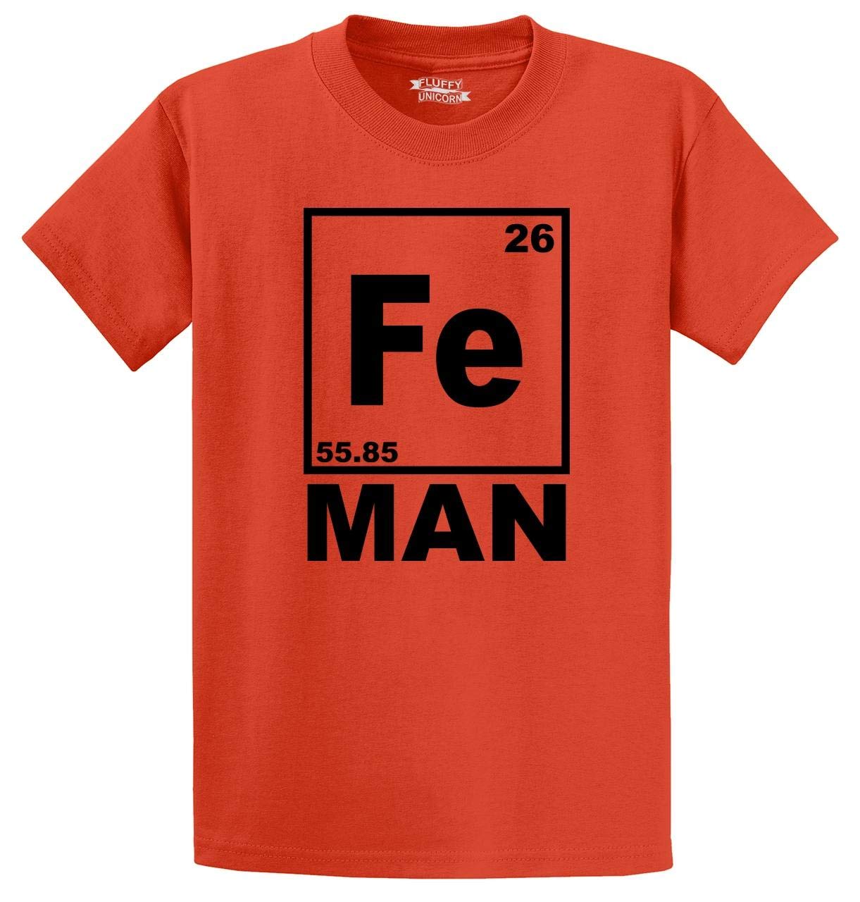 Funny Iron Man Chemistry Periodic Table T-Shirt for Men | Comical Science Geek Tee | Perfect for Marvel Fans, Cosplay & Casual Wear