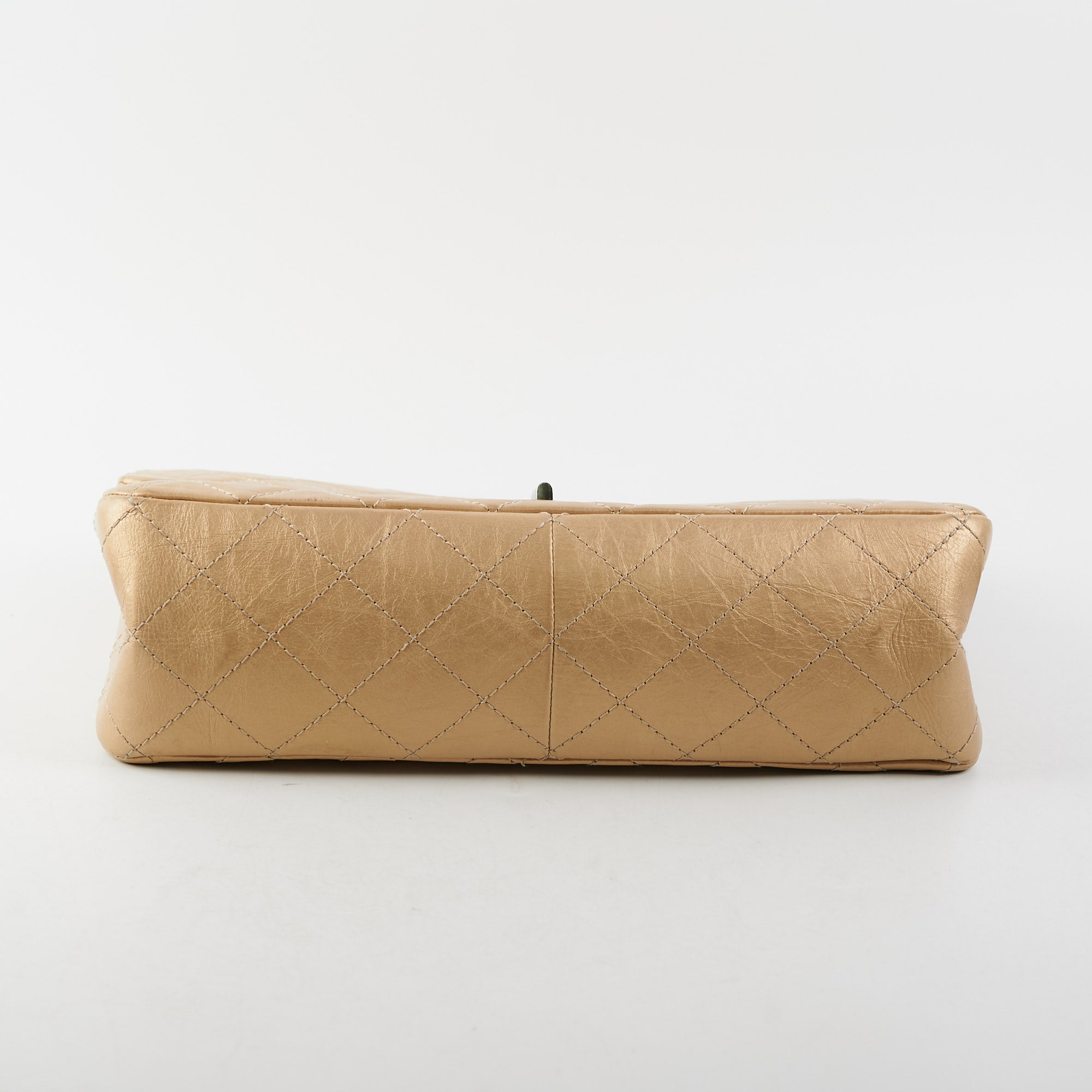 Chanel Maxi Reissue 2.55 Gold Leather Shoulder Bag - Luxury Designer Handbag for Women, Perfect for Evening Events & Special Occasions