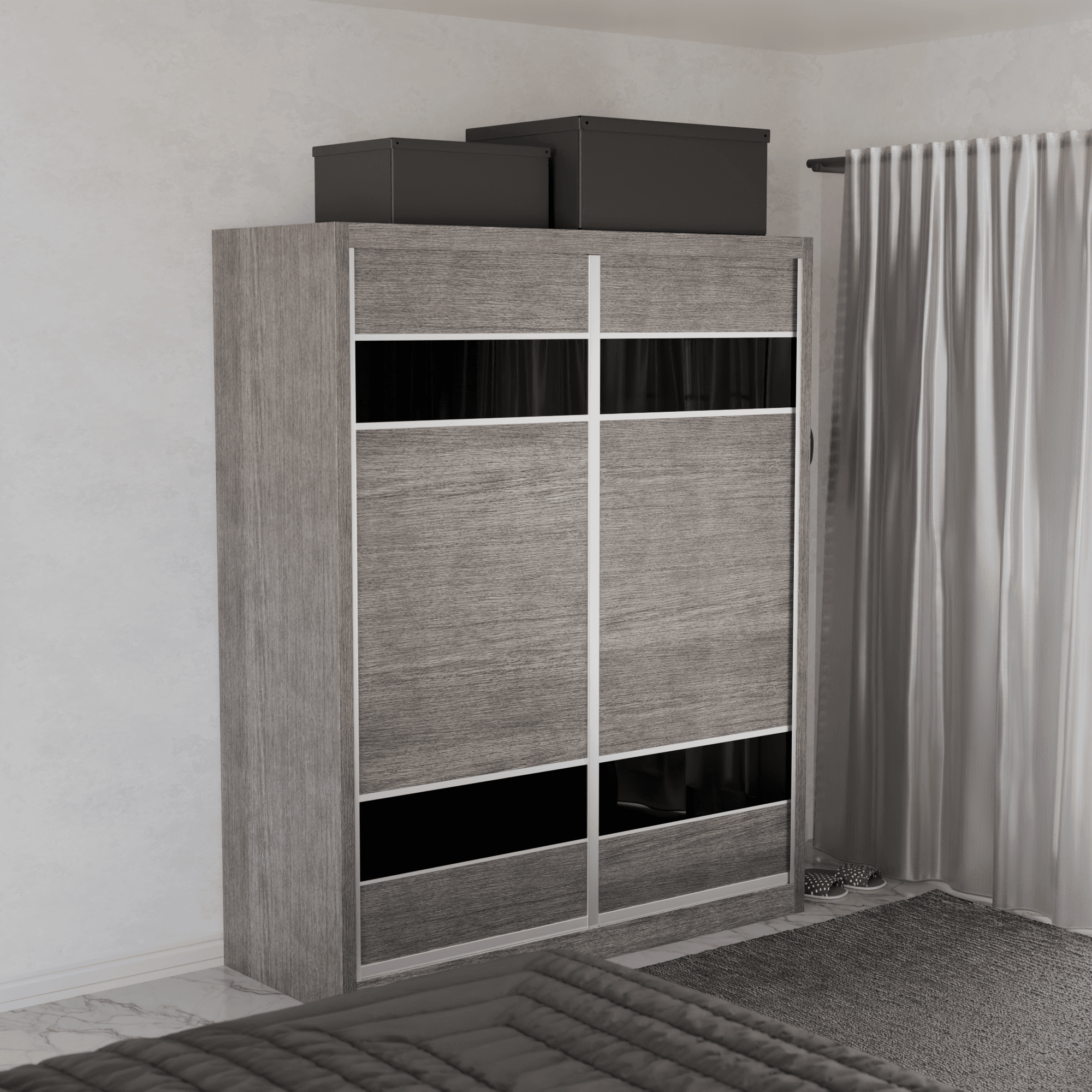 Modolva Modular Wardrobe W09 - Customizable Closet Organizer System for Bedroom, Walk-in Closet & Dorm Room Storage Solutions