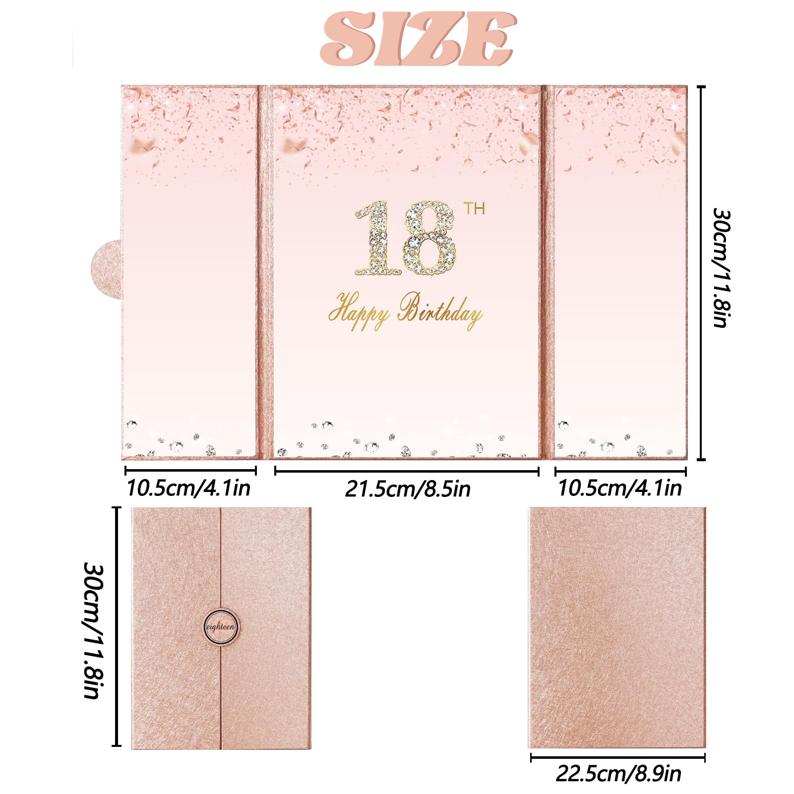 Elegant Rose Gold 18th Birthday Guest Book - 12