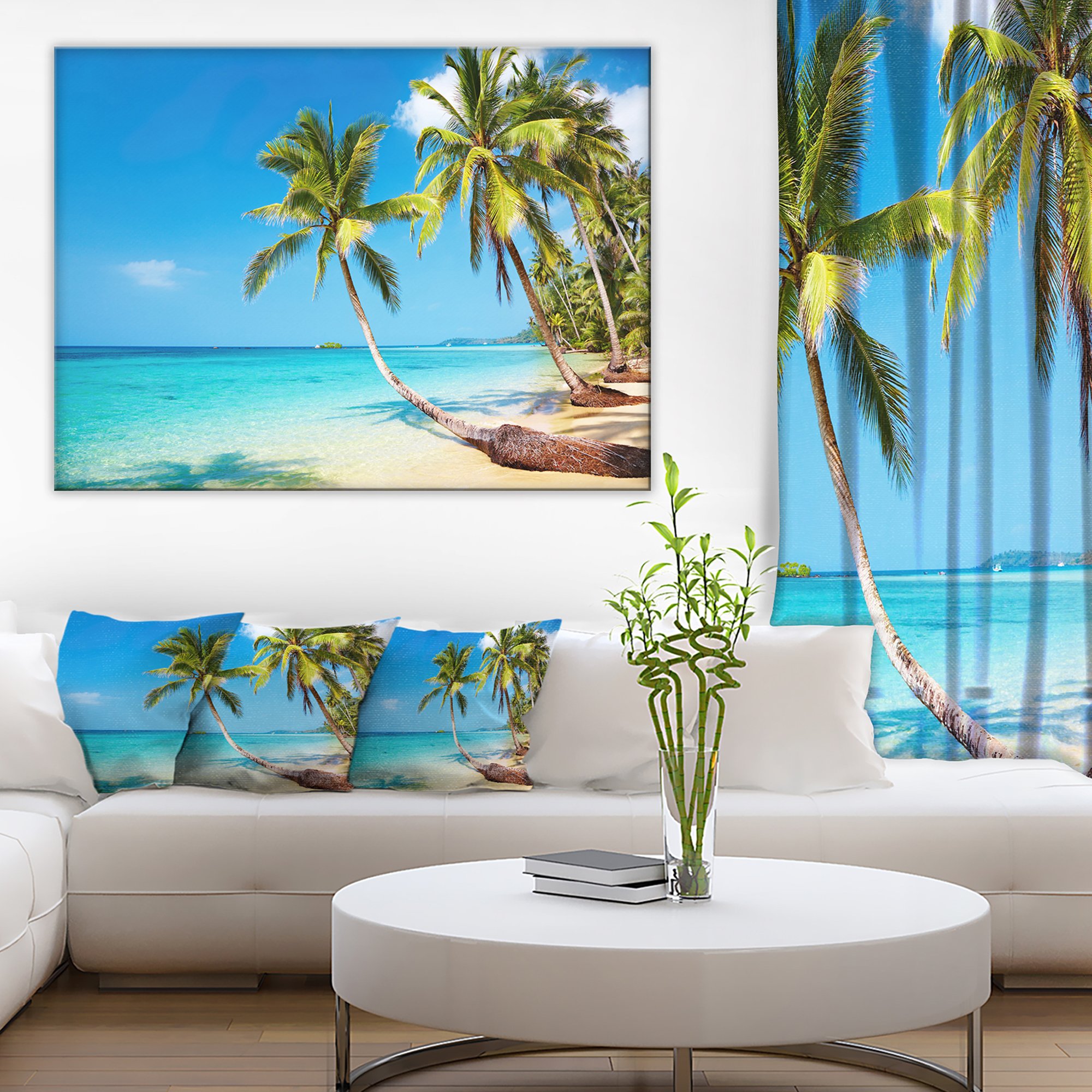 Tropical Beach Photography Seascape Canvas Print - Stunning Ocean Wall Art for Coastal Home Decor, Living Room & Bedroom Wall Decor