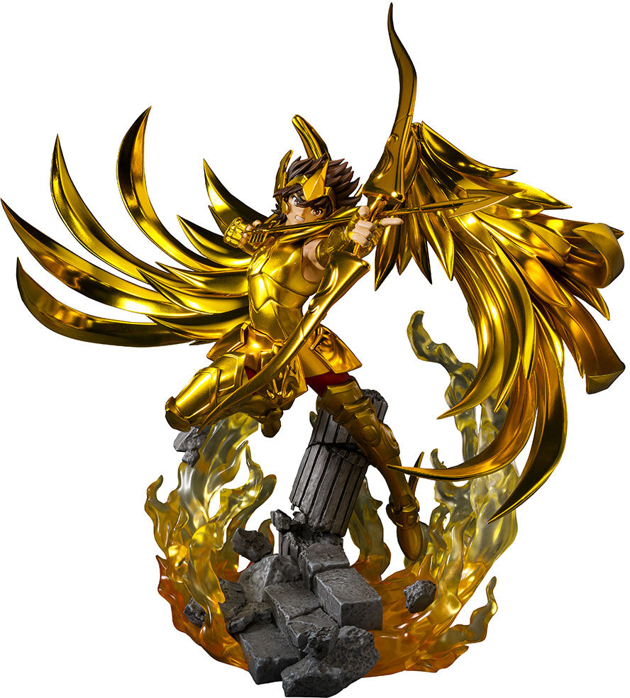 Figuarts Zero Touche Metallique Saint Seiya Sagittarius Seiya Statue - Anime Collectible Figure for Display & Gifting | Perfect for Home Decor, Office Display, and Anime Fans Collection