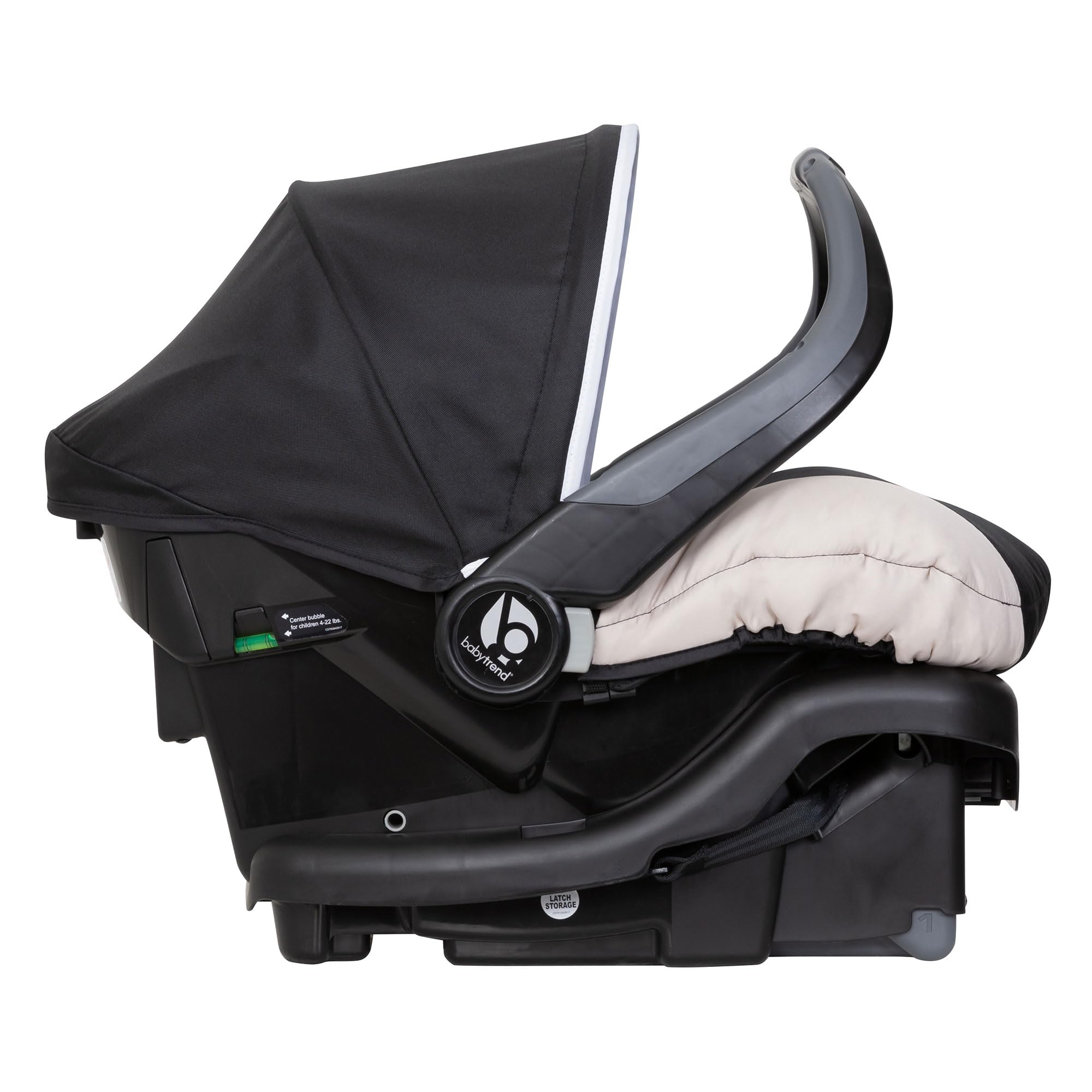 Baby Trend Ally Newborn Infant Car Seat Carrier Travel System - 5-Point Harness & Cozy Cover for Babies Up to 35 lbs (Modern Khaki) | Safe & Comfortable for Car Rides, Air Travel & Daily Use