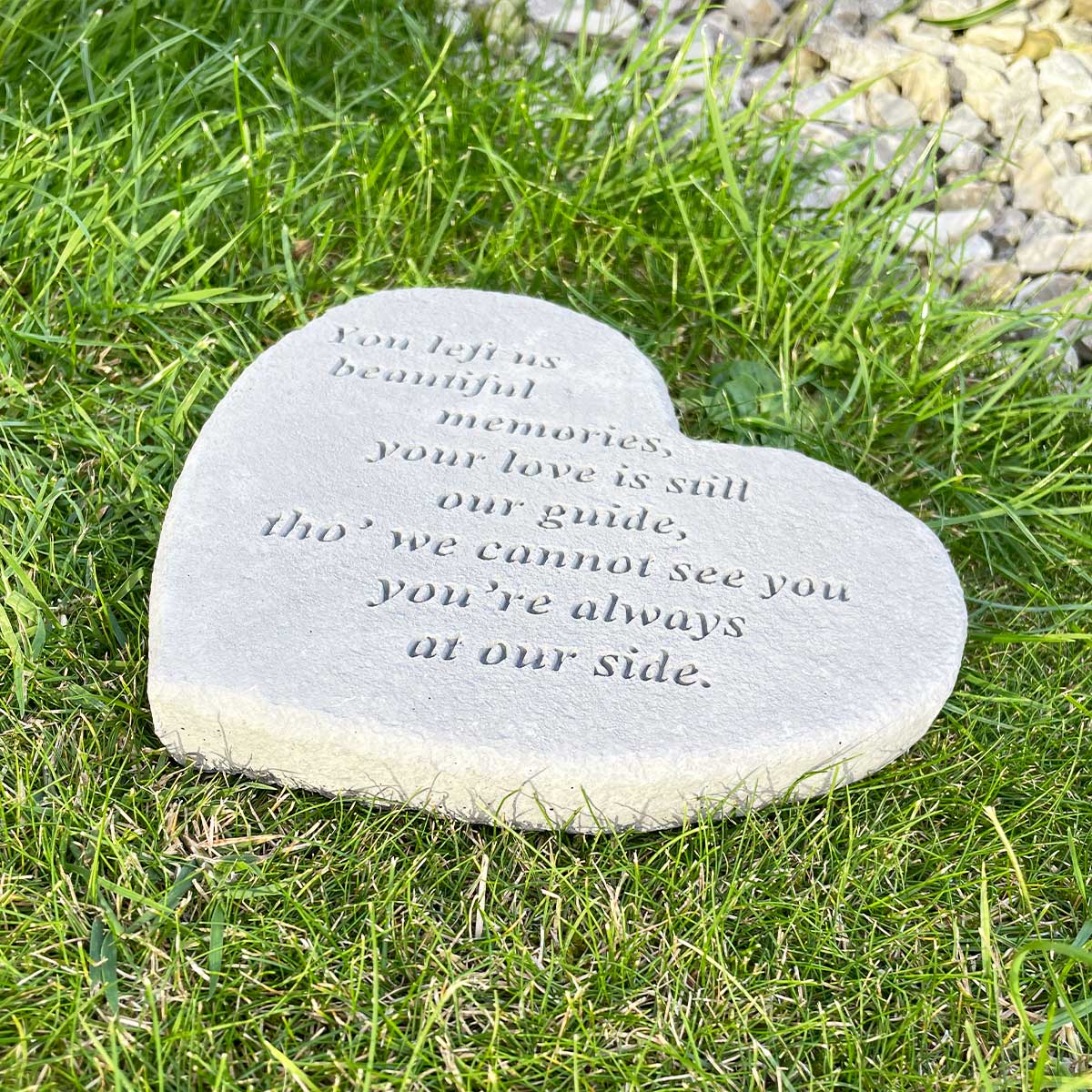 Personalized Outdoor Memorial Stone - Engraved Keepsake for Loved Ones | Garden, Cemetery, or Backyard Tribute